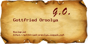 Gottfried Orsolya névjegykártya